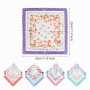 12 Mouchoirs en Tissu en Coton Vintage à Fleurs - Lot de Mouchoirs Réutilisables 100% Coton 30x30 cm | Ultra Doux, Hypoallergéni