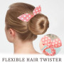 SYEYCW 5 Pièces Accessoire Chignon, Chignon Magique, French Curler Polka Dot Beamer, Outil de Tissage Français, Réutilisable Laz