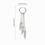 Beaupretty Boucles D'Oreilles Pendantes Plumes Pour Femmes Boucles D'Oreilles Punk Et Cartilage Accessoire Léger Pour Quotidien