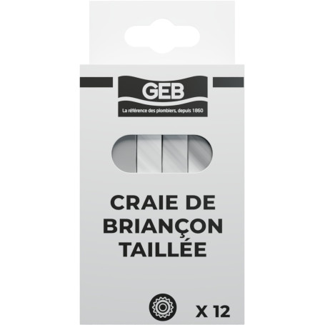 GEB Craies de Briançon. Marquage rapide et efficace sur de nombreux supports (mortier, carton, tôles...)