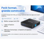 ERVPES B20E Mini PC Pentium 6500Y 8Go 128Go SSD Windows 11 Pro 4K | WiFi 5, Bluetooth 5.0, Ethernet Gigabit et USB 3.2 faciliten