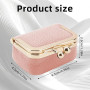 Mini Boîte à Bijoux de Voyage, Petit Coffret à Bijoux Nomade, Organisateur pour Bagues, Boucles d'oreilles, Colliers et Bracelet