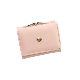 LSNNMU Portefeuille Femme Petit Portefeuille Femme Coeur Aimant Court Portefeuille Femme Porte-Carte Filles Femme Dame Porte Mon