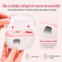 Coupe Ongle Electrique, 2-en-1 pour Bébés, Adultes et Personnes Âgées, Rose | Coupe Ongle pour Ongles Épais, Lime à Ongle Électr