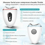 Appareil Anti Rides Massage Visage 4 Modes, EMS Guasha Électrique 4 en 1,Masseur Visage Lifting avec Froid Chaleur & Vibration,M