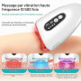 Appareil Anti Rides Massage Visage 4 Modes, EMS Guasha Électrique 4 en 1,Masseur Visage Lifting avec Froid Chaleur & Vibration,M