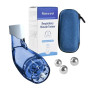 Appareil d'élimination du mucus, Extenseur pulmonaire, Thérapie OPEP, Bleu | 3 roulements inox réglage pression, vibration ours