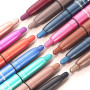 Set de 6 bâtons d'ombres à paupières, Crayon ombres à paupières crème mate et scintillante, Kit de maquillage des yeux en bâton