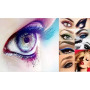4 pochoir eyeliner Paquets Sticker Pochoir Fard à Paupières Eyeliner d'autocollants auxiliaires pour fard à paupières Pochoir Ey