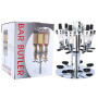 Estink Support Mural Rotatif pour 6 Bouteilles, Distributeur Optique pour Boissons, Vin, Bar en Acier, Majordome