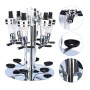 Estink Support Mural Rotatif pour 6 Bouteilles, Distributeur Optique pour Boissons, Vin, Bar en Acier, Majordome