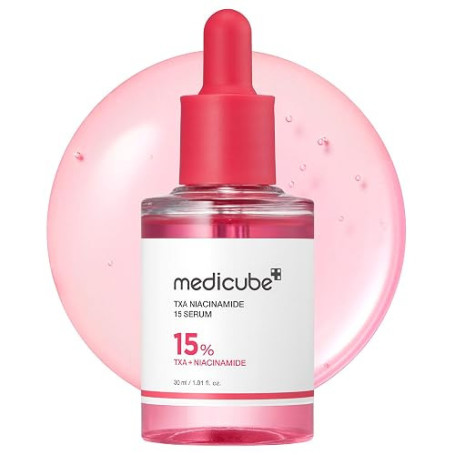 Medicube Duo Soin Visage, Sérum et Capsule Cream, Pour Teint Lumineux et Peau Uniforme TXA Niacinamide Sérum 15