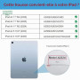 ProCase Coque iPad Air 11" M4/M3/M2, iPad Air 5/4ème Génération 10,9" | Fixation Magnétique pour Pencil, Support Tri-Fold, Veill