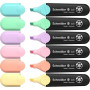Schneider Job 150 Surligneurs Pastel - Lot de 6 | Pointe biseautée 1 + 5 mm - turquoise, menthe, lilas, rose, pêche, vanille