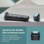 Philips Bodygroom série 7000 - Tondeuse pour hommes, tête flexible 2D Triple protection, têtes interchangeables, taille et rasag