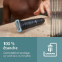 Philips Bodygroom série 7000 - Tondeuse pour hommes, tête flexible 2D Triple protection, têtes interchangeables, taille et rasag