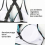 Adigaber Maillot de Bain Deux Pièces pour Femme Taille Haute Imprimé Bikini | Haut croisé，Rembourrages amovibles，Contrôle du ven