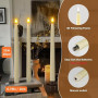 PChero Bougie Chandelier LED Decorative, Lot de 10 Fausses Bougies à LED Flamme Vacillante Bougie Electrique avec Télécommande p