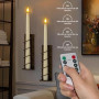PChero Bougie Chandelier LED Decorative, Lot de 10 Fausses Bougies à LED Flamme Vacillante Bougie Electrique avec Télécommande p