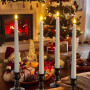 PChero Bougie Chandelier LED Decorative, Lot de 10 Fausses Bougies à LED Flamme Vacillante Bougie Electrique avec Télécommande p