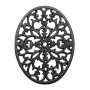 OLegei Dessous de Plat Ovale en Fonte Vintage, Noir | Pattes en Caoutchouc, Protéger les Plats Chauds, Support pour Casserole, p