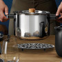 OLegei Dessous de Plat Ovale en Fonte Vintage, Noir | Pattes en Caoutchouc, Protéger les Plats Chauds, Support pour Casserole, p