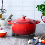 OLegei Dessous de Plat Ovale en Fonte Vintage, Noir | Pattes en Caoutchouc, Protéger les Plats Chauds, Support pour Casserole, p