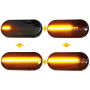 Malcayang Indicateur Dynamiques LED Clignotant pour for Bora Golf 3 4 Passat 3BG Polo for Seat Ibiza Leon Cordoba Toledo Focus F