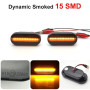 Malcayang Indicateur Dynamiques LED Clignotant pour for Bora Golf 3 4 Passat 3BG Polo for Seat Ibiza Leon Cordoba Toledo Focus F