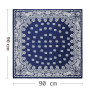 DRESHOW 4 Pack Femmes Grand Foulards Carrés Satin Foulards Cheveux Accessoires Soie Carrés Motifs Classiques Bandanas Plage