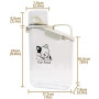 Geyecete Boite Croquette Chat,Conteneur de Nourriture pour Animaux,Hermétique 2.8 L,Récipient Alimentaire avec Tasse à Mesurer,P