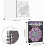 Pobuu Lot de 3 Pièces Livre Coloriage Adulte, Livre de Coloriage Anti Stress pour AdultesRelaxation, 60 Motifs Mandalas,Fleurs e