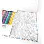 Sixstore Relaxing Antistress Lot de 3 livres de coloriage Couleurs Thérapie Couleurs assorties Format voyage 18 x 11 cm Set de c