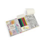 Sixstore Relaxing Antistress Lot de 3 livres de coloriage Couleurs Thérapie Couleurs assorties Format voyage 18 x 11 cm Set de c