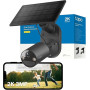 Tapo 2K Camera Exterieur sans Fil Solaire Détection IA,C411 KIT | Batterie 6400mAh jusqu'à 180j,Vision Nocturne Couleur,Notifica