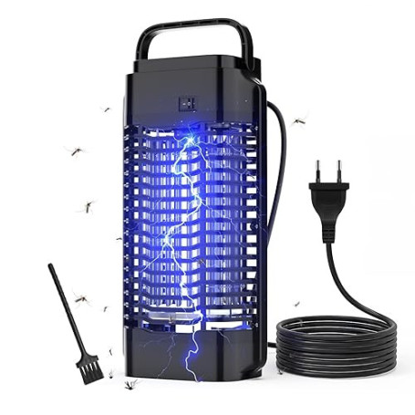 Lampe Anti Moustique Tueur d'Insectes électrique 4200V Haute Puissance Répulsif Efficace, Convient pour intérieur et extérieur p