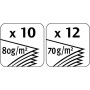 Maped - Perforatrice 4 Trous - Perforeuse A4 Métal - avec Système de Calage