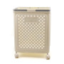 Panier à linge pliable amovible - Panier de rangement à roulettes pour appartement, salle de bain, chambre à coucher, dortoir (g