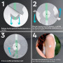 Protection Capteur Diabete - 20 X Patch Freestyle Libre 2 - Transparent, Durable, Sans Colle au Centre, Non Irritant, Facile à A