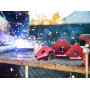 Poppstar Aimant soudeur (angle de soudage, force d'adhérence 11,3 kg - 45/90/135°), 4 pièces, rouge