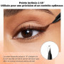 Erinde Eye Liner Vert Métallique, Pointe Précise Incliné à 18°, Crayon Yeux Waterproof, Crayon Yeux Métallique. Haute Pigmentati