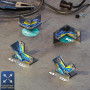 Aimant de Soudeur S&R. Lot de 2 aimants de montage. Angle 15°, 45°, 60°, 90°, 120°, 135°, 165°.