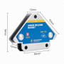 LUNEKUCK 2PCS Aimant Soudure avec Force de Maintien 13kg/28LB Equerre de Soudage pour Angle de Positionneur Magnétique 45 ° 90 °