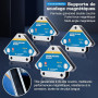 LUNEKUCK 2PCS Aimant Soudure avec Force de Maintien 13kg/28LB Equerre de Soudage pour Angle de Positionneur Magnétique 45 ° 90 °