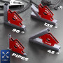 S&R Aimant de Soudure Magnétique Equerre de soudage Positionneur magnétique 100mm