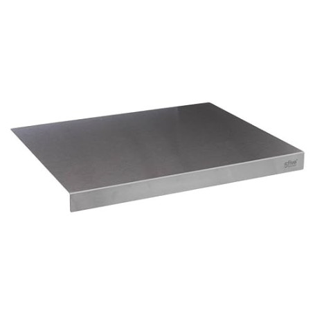 5Five - Planche à Pétrir et à Découper en Acier Inoxydable - 50x40 cm - Inox 430 Haute Résistance - Accessoire de cuisine