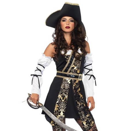 Leg Avenue Déguisement Black Sea Buccaneer, Taille L