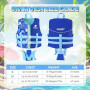 Gilet de Natation Enfant avec Sangle Réglable, Gilet Natation Enfant en Néoprène, Certifié TÜV, Veste de Flottaison Bébé pour Ga