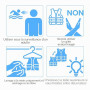 Gilet de Natation Enfant avec Sangle Réglable, Gilet Natation Enfant en Néoprène, Certifié TÜV, Veste de Flottaison Bébé pour Ga