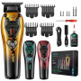 VGR 668T Tondeuse Cheveux Hommes Sans Fil Avec 2 Coques Interchangeables | Tondeuse Finition Professionnel Avec Moteur Vectoriel